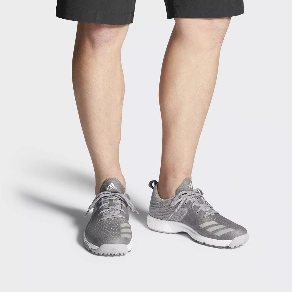 Adidas Adipower 4orged S Wide Tenis De Golf Grises Para Hombre (MX-79947)